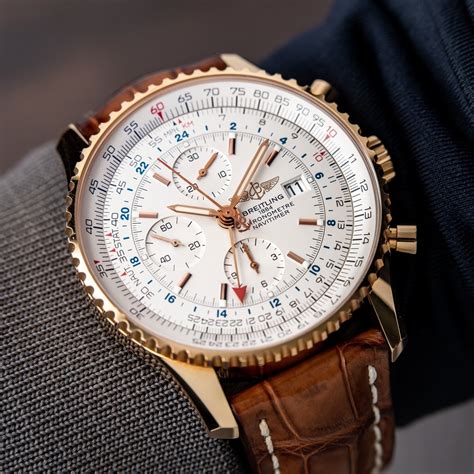 breitling watches gold face|Breitling gold watches men.